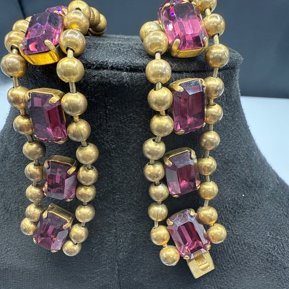 Art Deco amethyst glass necklace - Picture 11 of 14